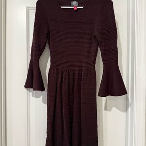 Vince Camuto eggplant Long Sleeve Sweater Dress